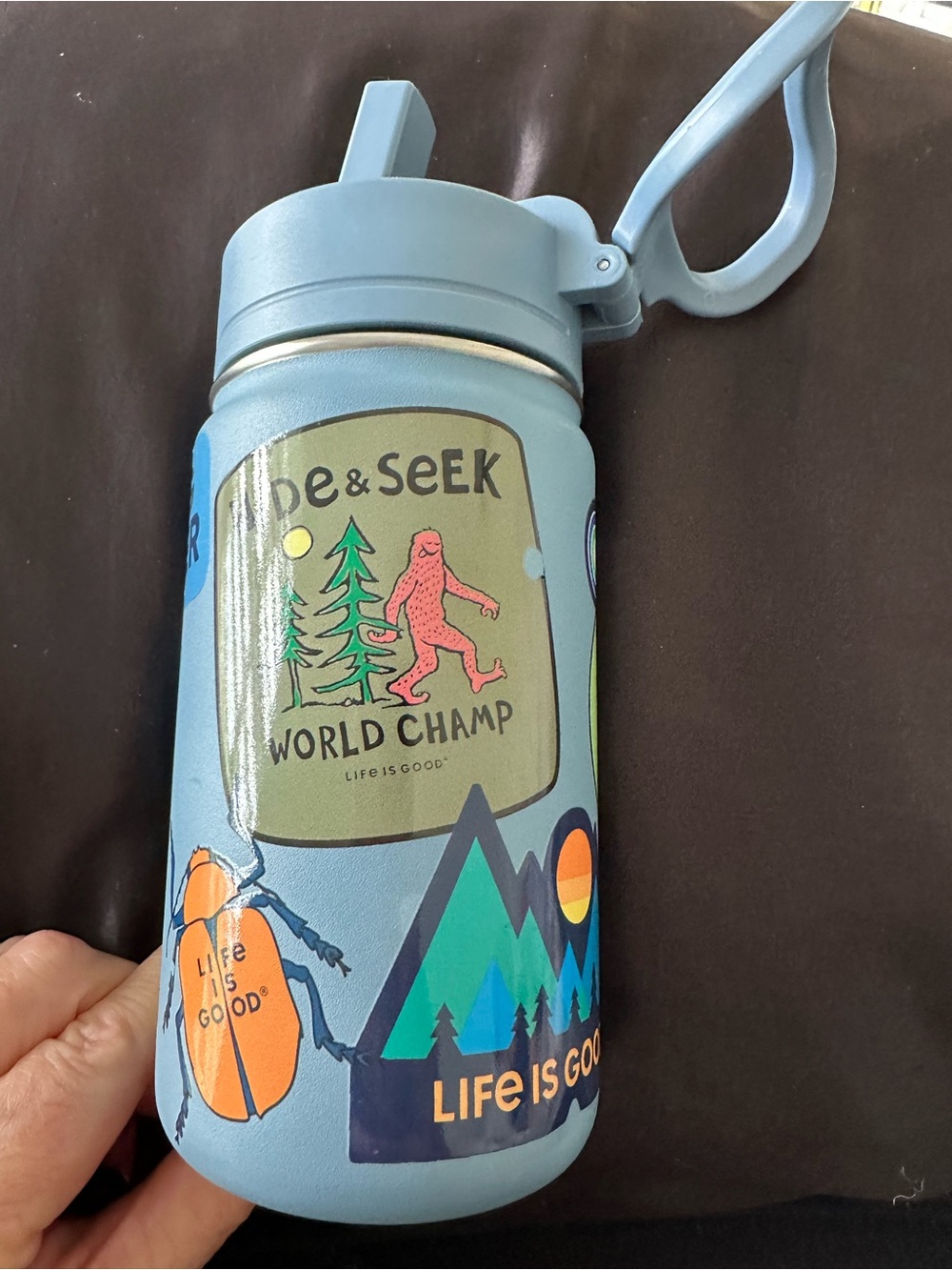 Life is good 14 oz thermal bottle.